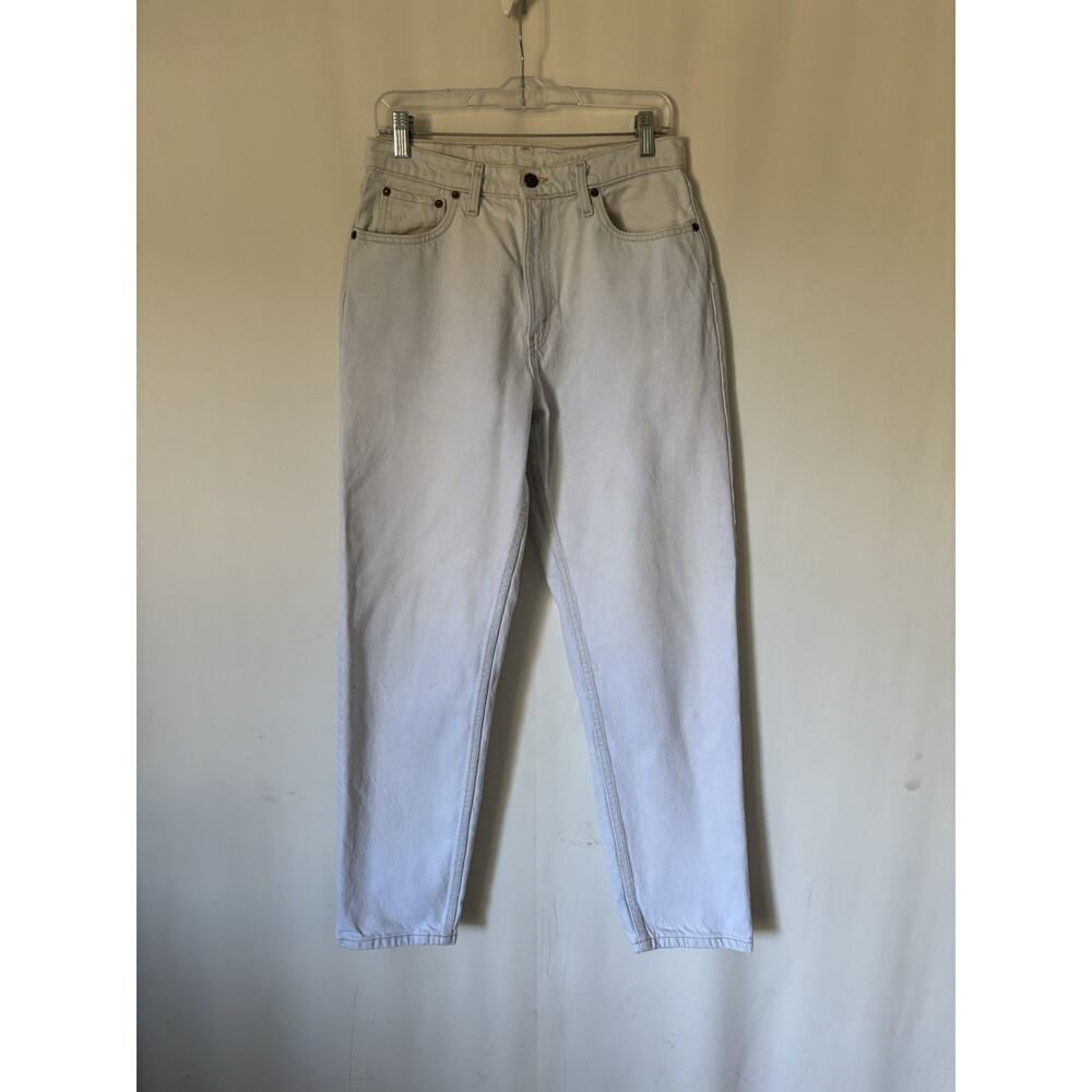 Vintage Levis Jeans 10 Light Blue High Rise Mom 28x31 Flaws USA